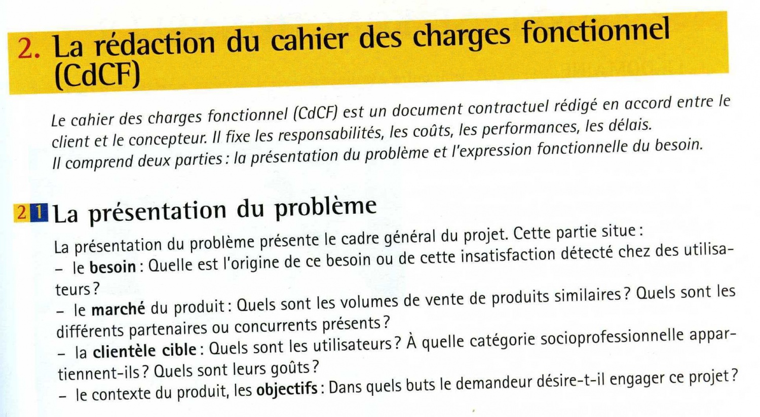 Exercice Cahier Des Charges 3eme Corrigé