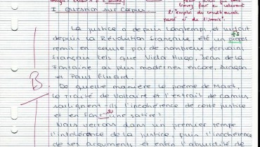 exemple de corpus corrige