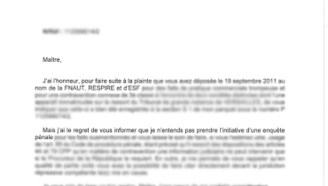 exemple de plainte contre x