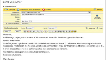 exemple de courrier electronique