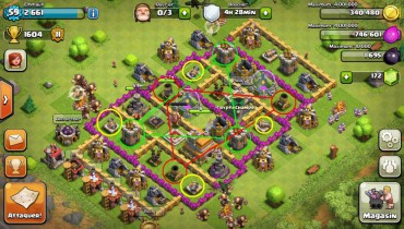 exemple de village clash of clan