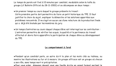 exemple de tpe redige