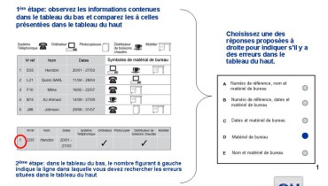 exemple de test de recrutement