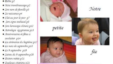exemple de gazette pour bapteme