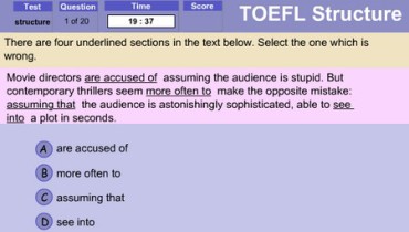 exemple de toefl