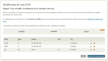 exemple de configuration dns