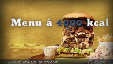 exemple de menu a 4000 calories