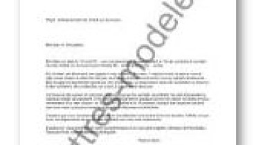 exemple de lettre impot