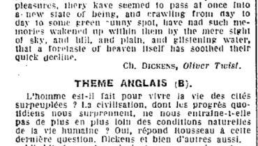 exemple de theme en anglais