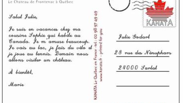 exemple de carte postale