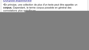 exemple de corpus sur 3 textes