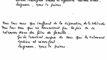 exemple de priere universelle