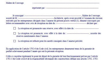 exemple de pv d installation