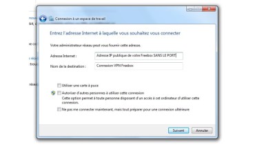 exemple de configuration vpn