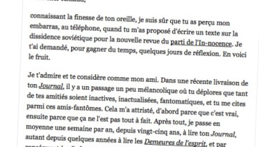 exemple de lettre amitie