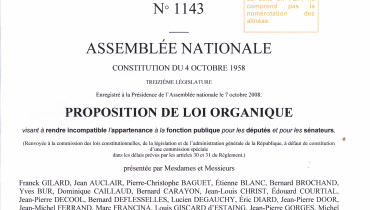 exemple de loi organique