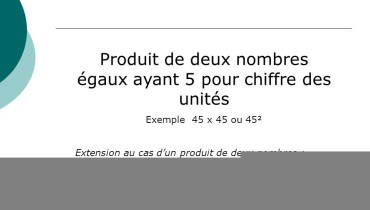 exemple de nombres egaux