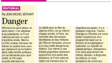 exemple d edito de journal