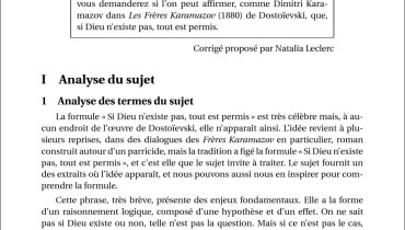 exemple d une dissertation